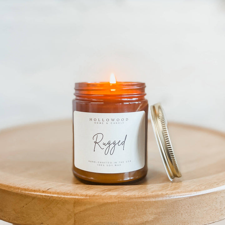 Hollowood Home and Candle - RUGGED | MEN’S COLLECTION: 8 OZ