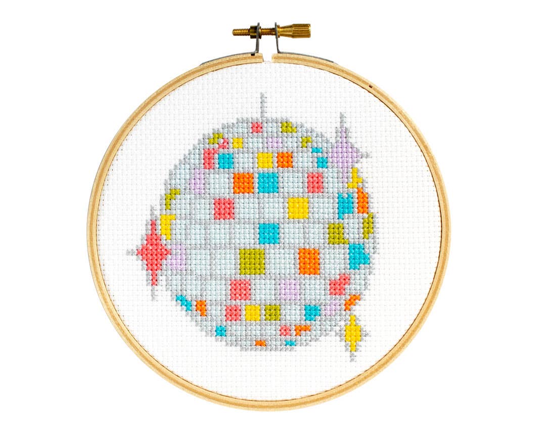The Stranded Stitch - Disco Ball Cross Stitch Kit