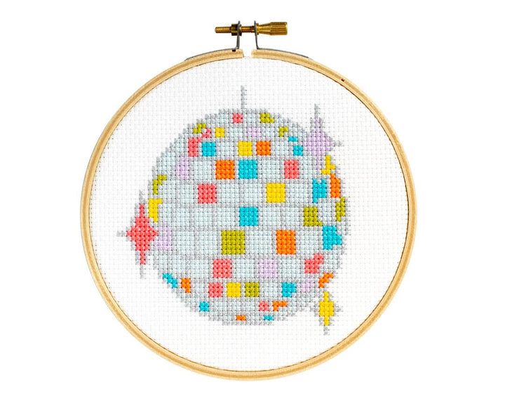 The Stranded Stitch - Disco Ball Cross Stitch Kit