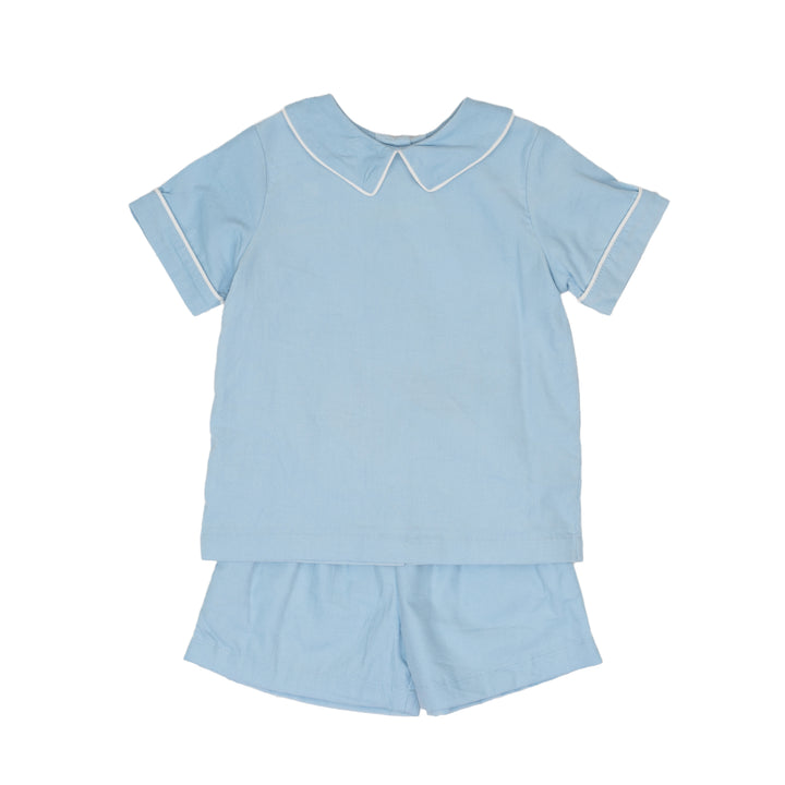 Crawford Blue Cord Short Set