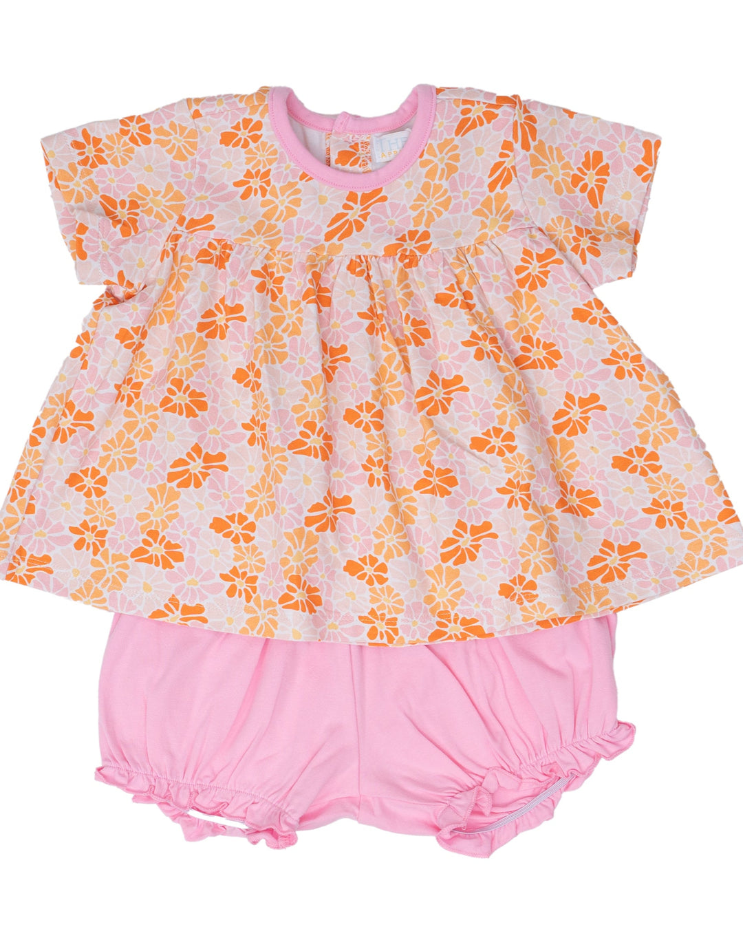 Ava Peachy Pink Florals Bloomer Set