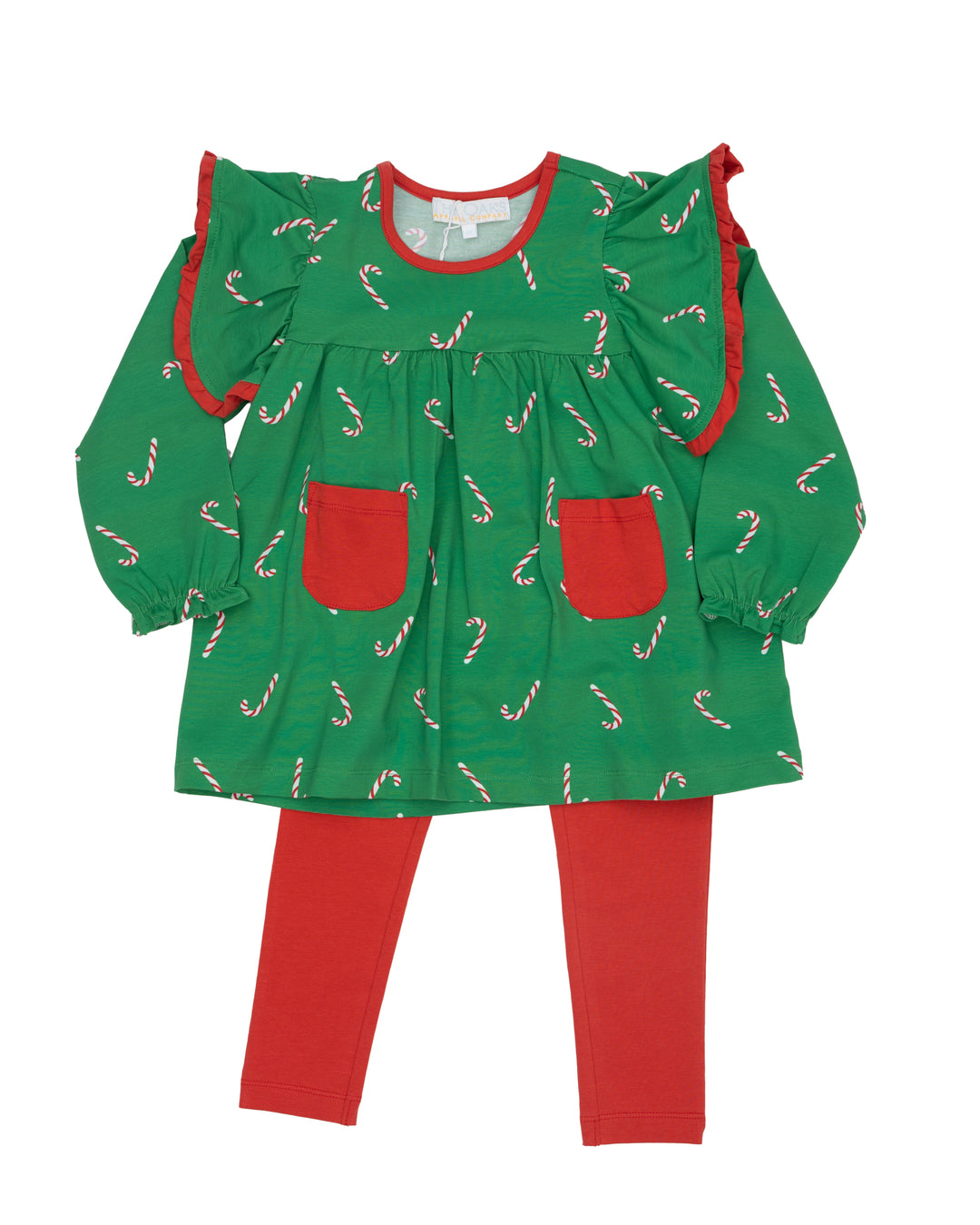 Abree Candy Cane Lane Legging Set