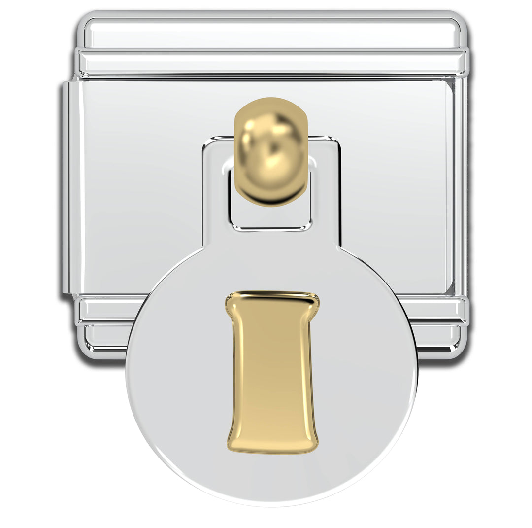 Natalia - Italian Charm Letters A-Z - 9mm Gold Dangle Bracelet Charms: G