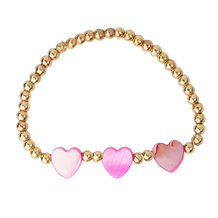 Sparkle Sisters by Couture Clips - Triple Heart Bracelet: Multi-Colored