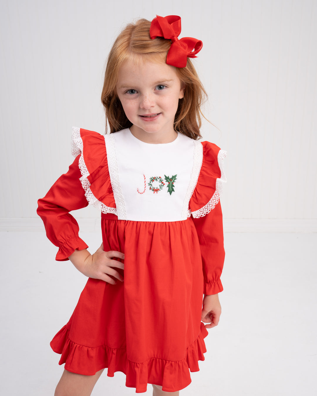 Joy Red Pique Dress