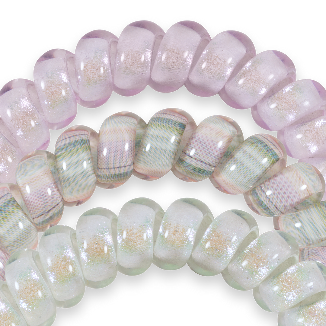 TELETIES - Opal Glow Large Hair Ties