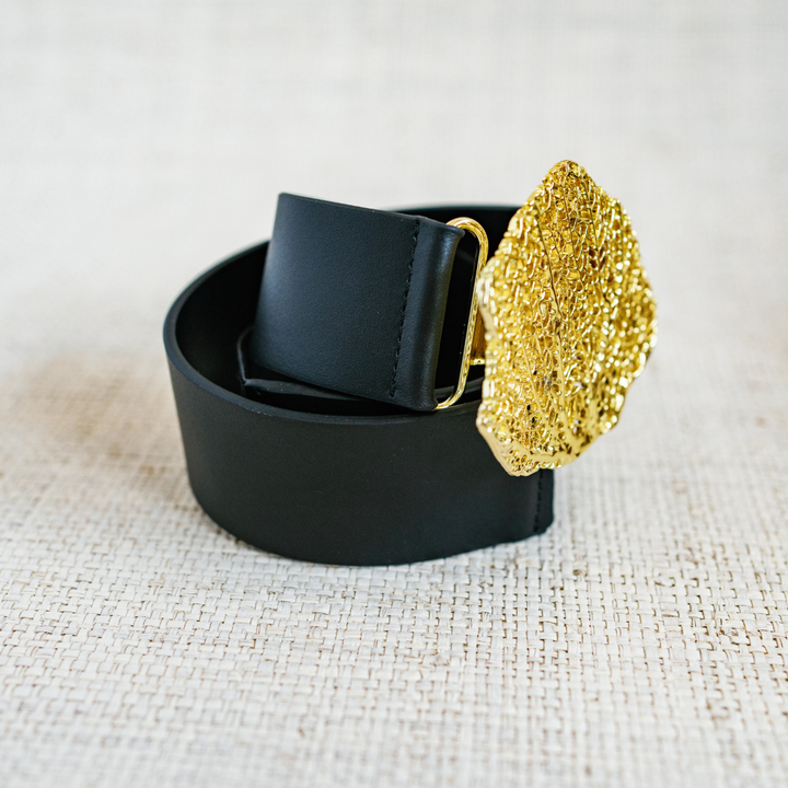 Garland - Black Genuine Leather Interchangeable Stretch Belt : 2