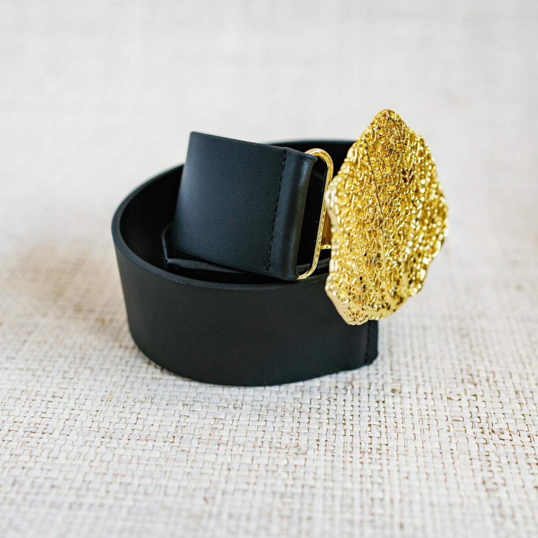 Garland - Black Genuine Leather Interchangeable Stretch Belt : 3