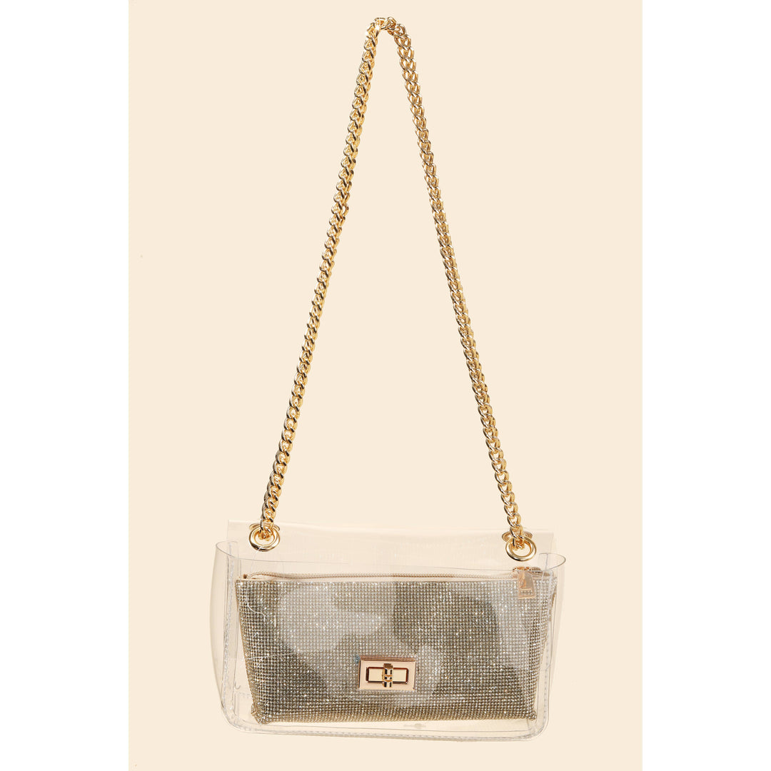 Anarchy Street - Turn Lock Chain Strap Clutch Bag: CLG