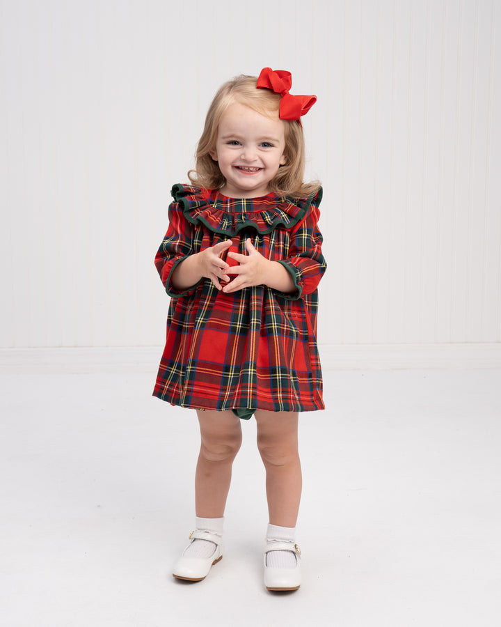 Layla Yuletide Tartan Bloomer Set