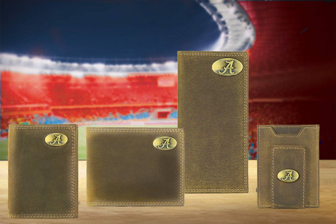 Zep-Pro - Collegiate Leather Key Fob. Crazyhorse Full Grain Leather With Antique Brass Logo. Alabama, Auburn, Ole Miss, Mississippi State, Tennessee.: Auburn Tigers