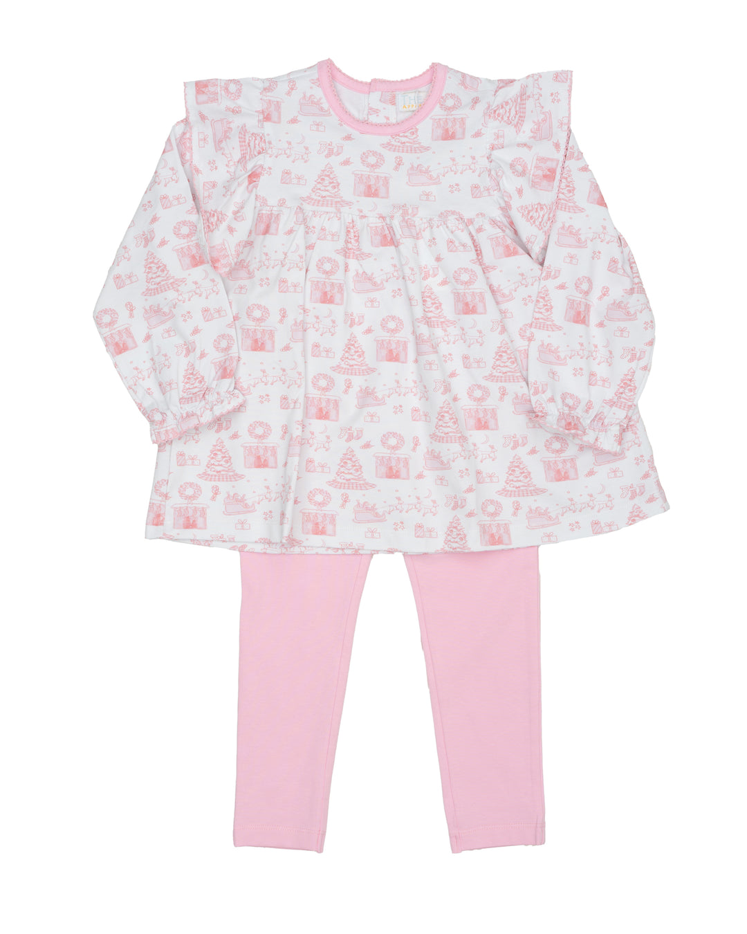 Mary Reese Pink Fireside Noel Legging Set