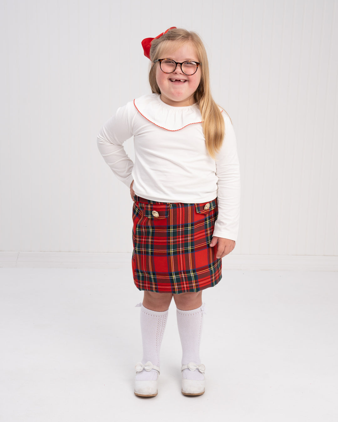 Leah Yuletide Tartan Skirt