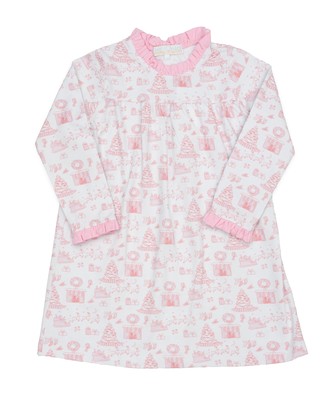 Pink Lounge Dress Fireside Noel