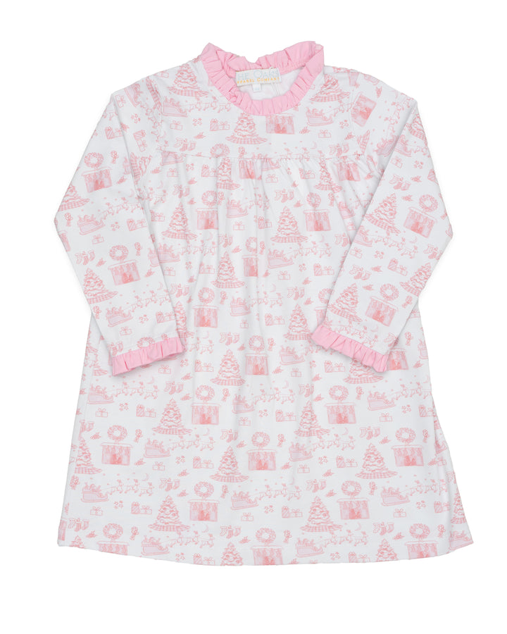 Pink Lounge Dress Fireside Noel