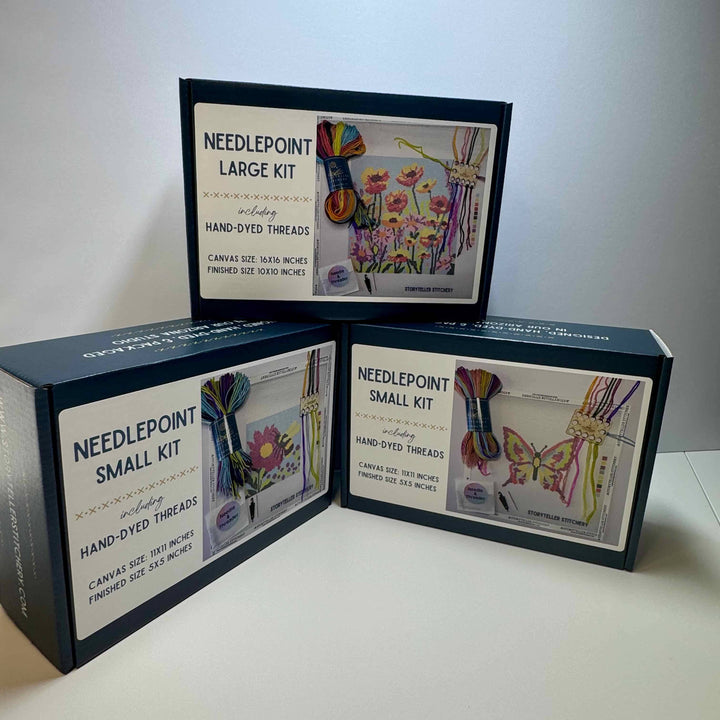 Storyteller Stitchery - Wildflowers — Modern Needlepoint Kit (Large Design)