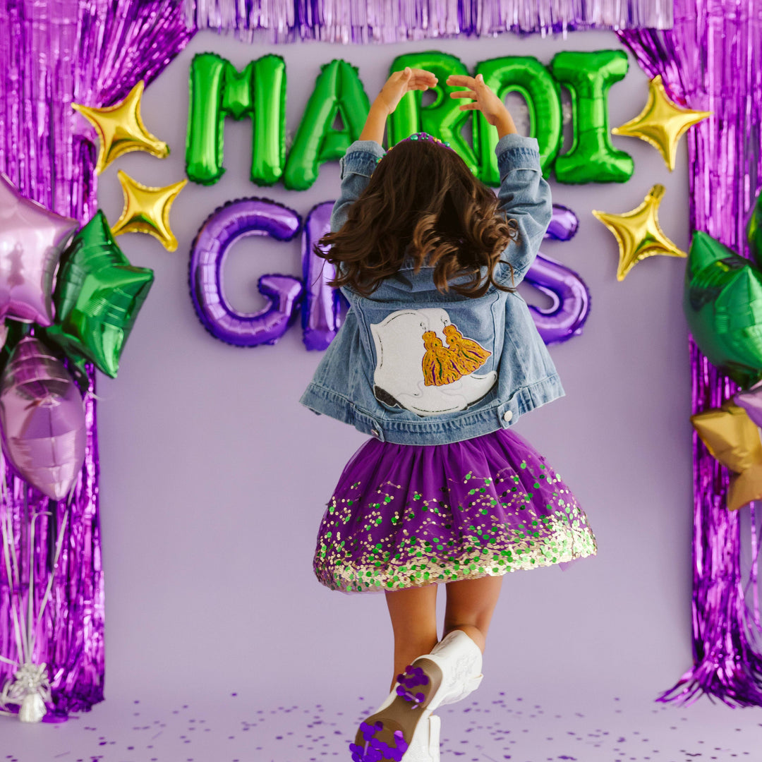 Sweet Wink - Mardi Gras Confetti Tutu - Kids Clothing - Mardi Gras: 1-2Y