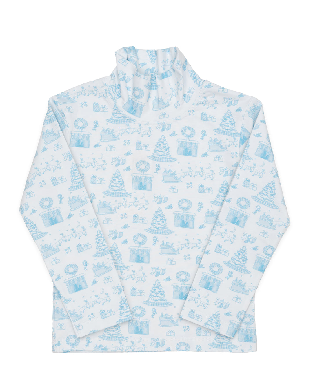 Blue Fireside Noel Turtleneck Shirt