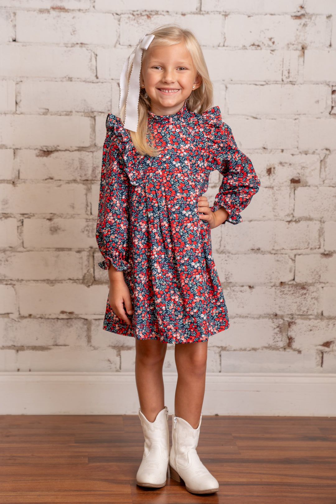 Eliza Red Poppy Dress