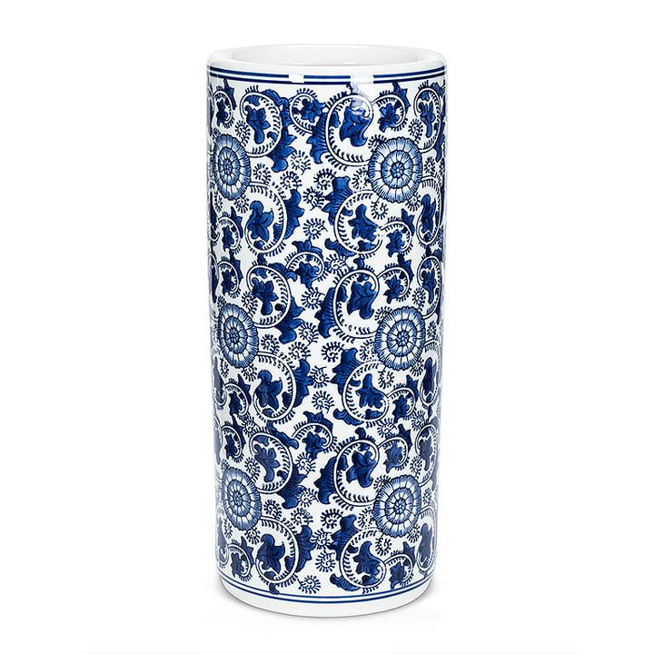 Blu/Wht Umbrella Stand-18"H