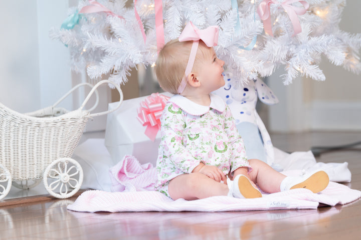 Mary Mills Pink Holiday Toile Bubble