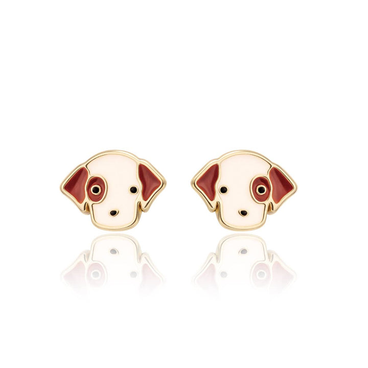 Girl Nation - Perky Puppy Cutie Stud Earrings