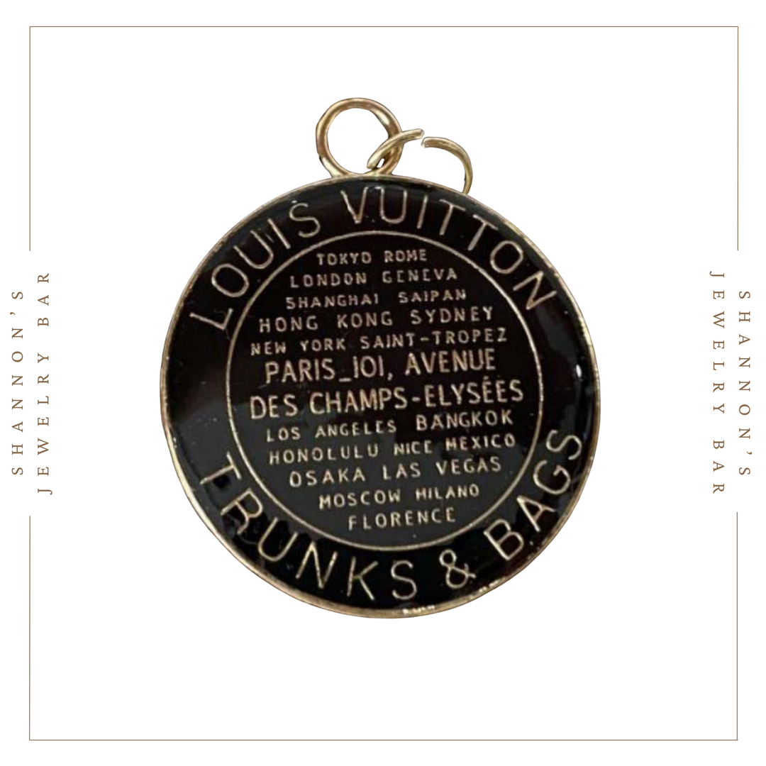 Shannon's Jewelry Bar - Louis Vuitton Charm Zipper Pull LV Enamel Trunks & Bags Tag