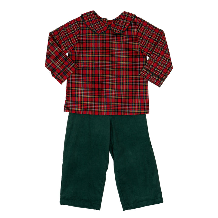 Andrew Red Tartan Pant Set