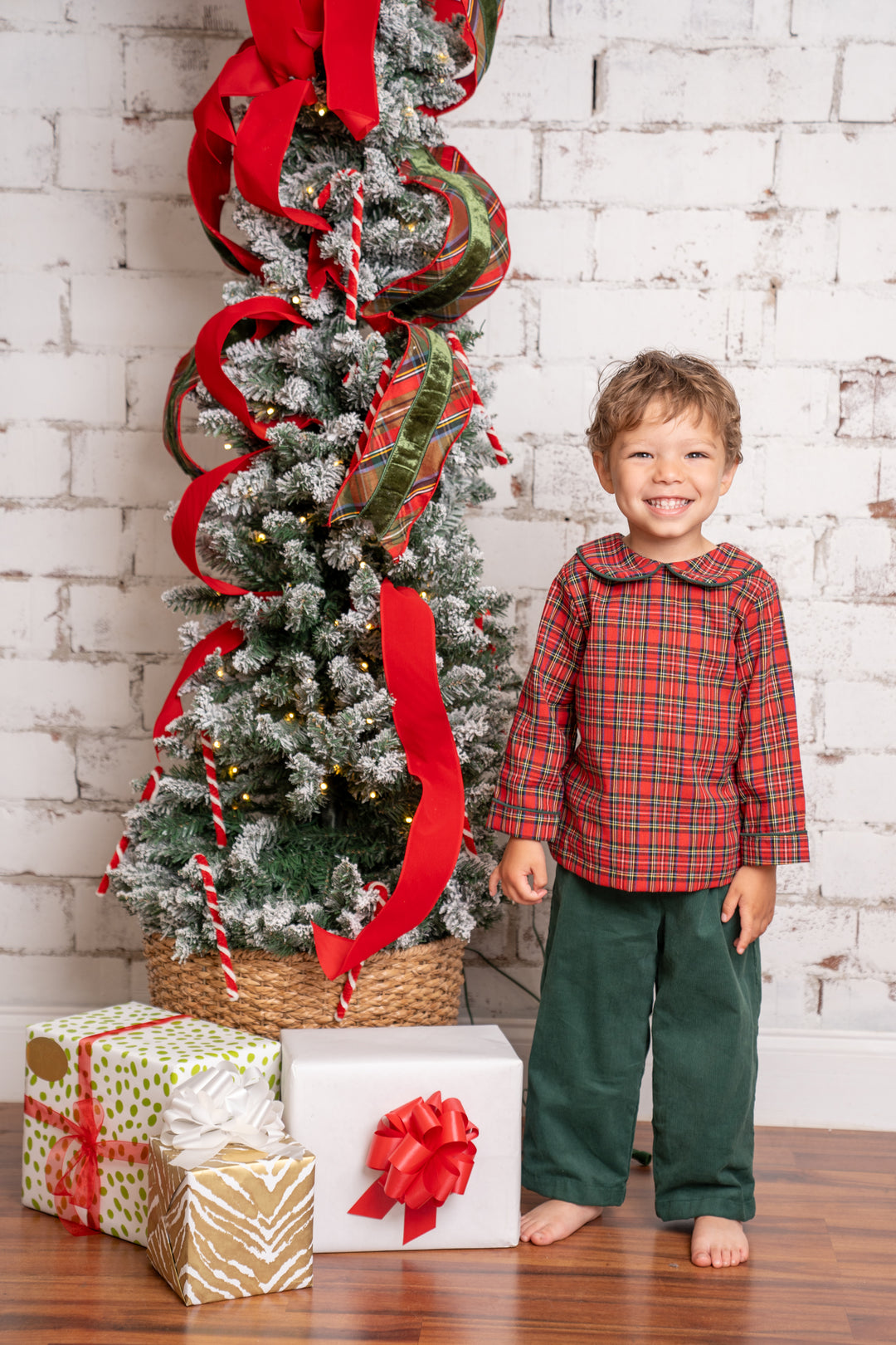 Andrew Red Tartan Pant Set