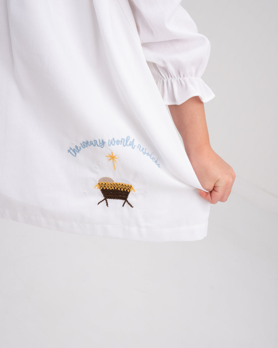 Whitney Nativity Blue Dress
