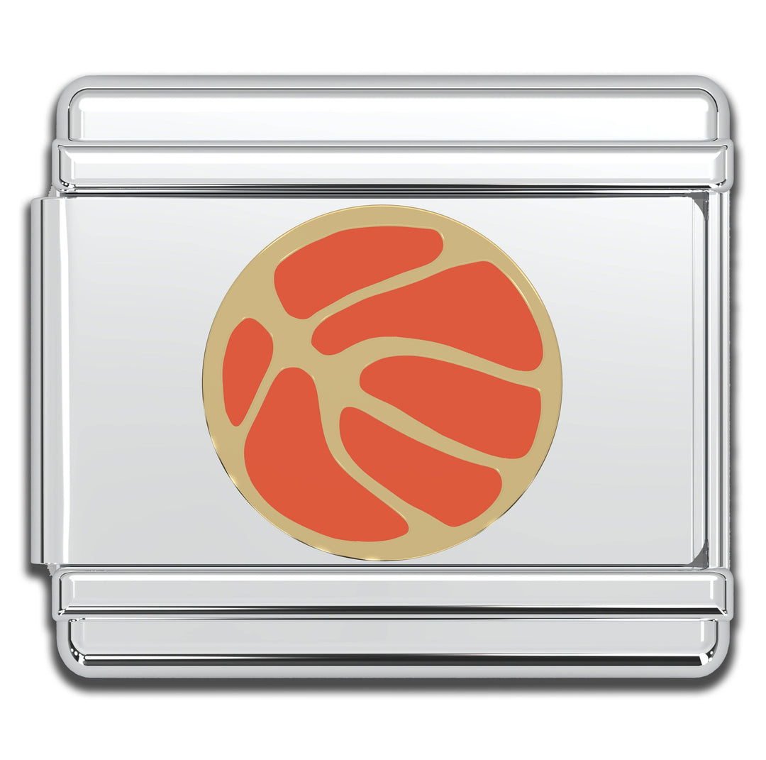 Natalia - Italian Bracelet Charm - BASKETBALL 9mm Links