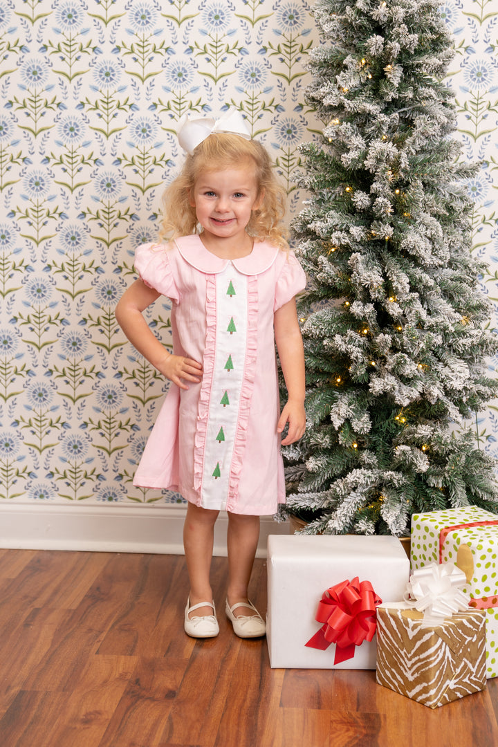 Christina Pink Christmas Tree Dress