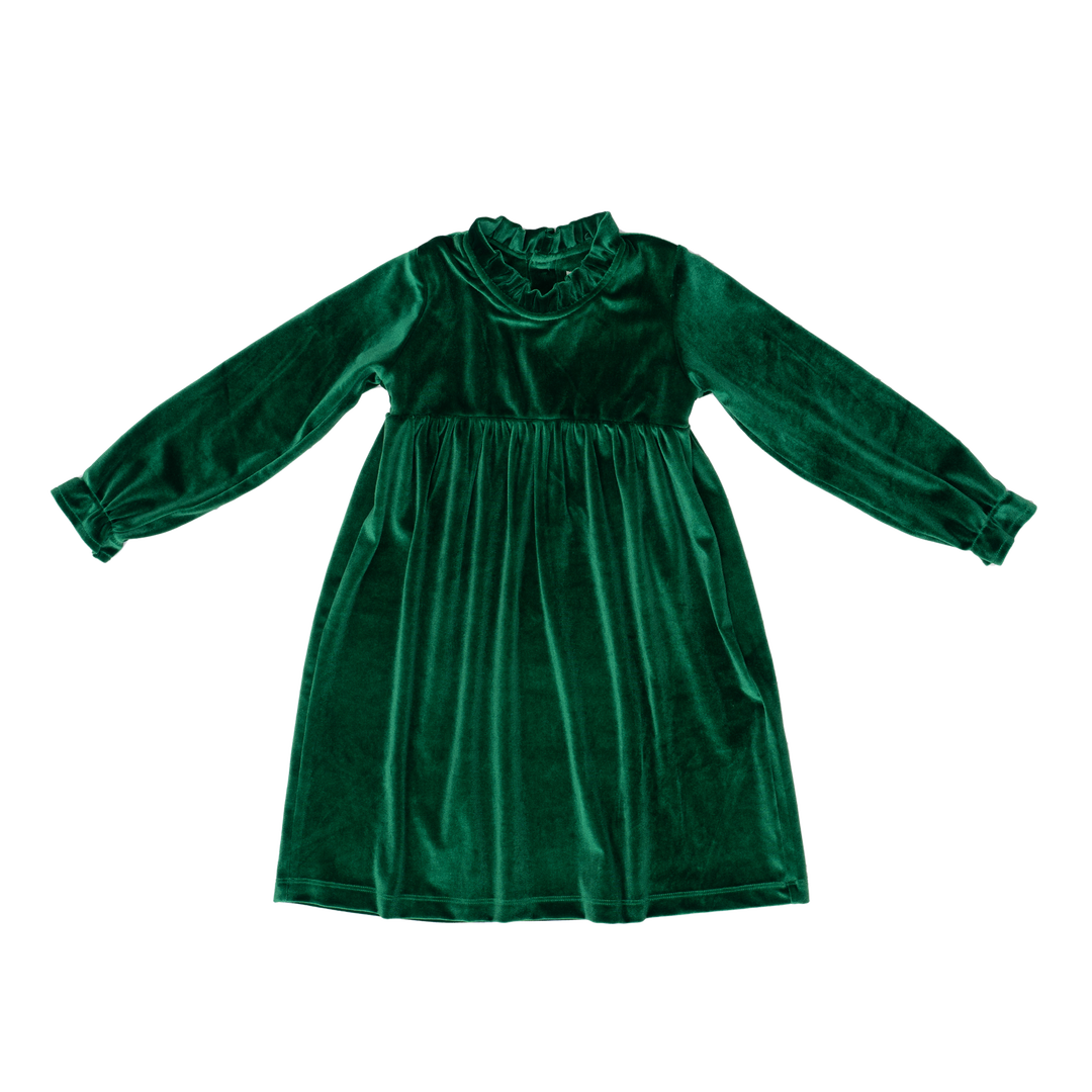 Kaitlin Green Velvet Dress
