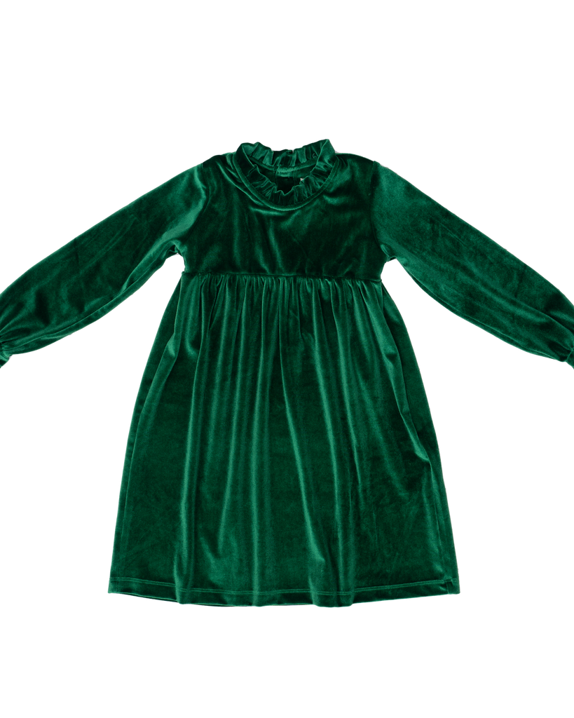 Kaitlin Green Velvet Dress  The Oaks Apparel Co.