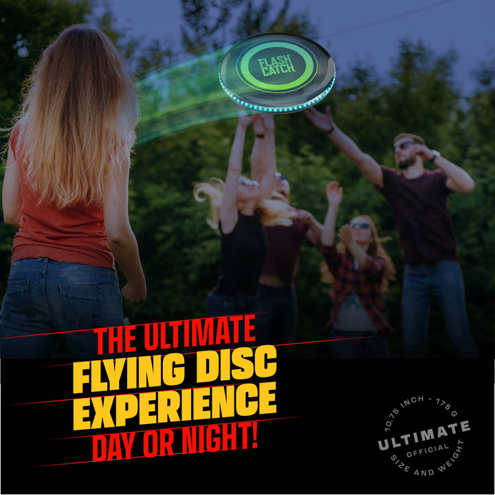 Squad Hero - Rechargeable Light-up Flying Disc, Motion Activated Frisbee