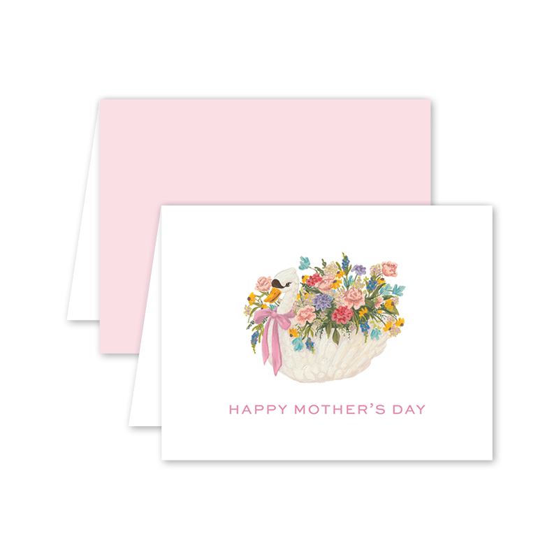 Dogwood Hill - Swan Blooms Mother's Day: Single Card