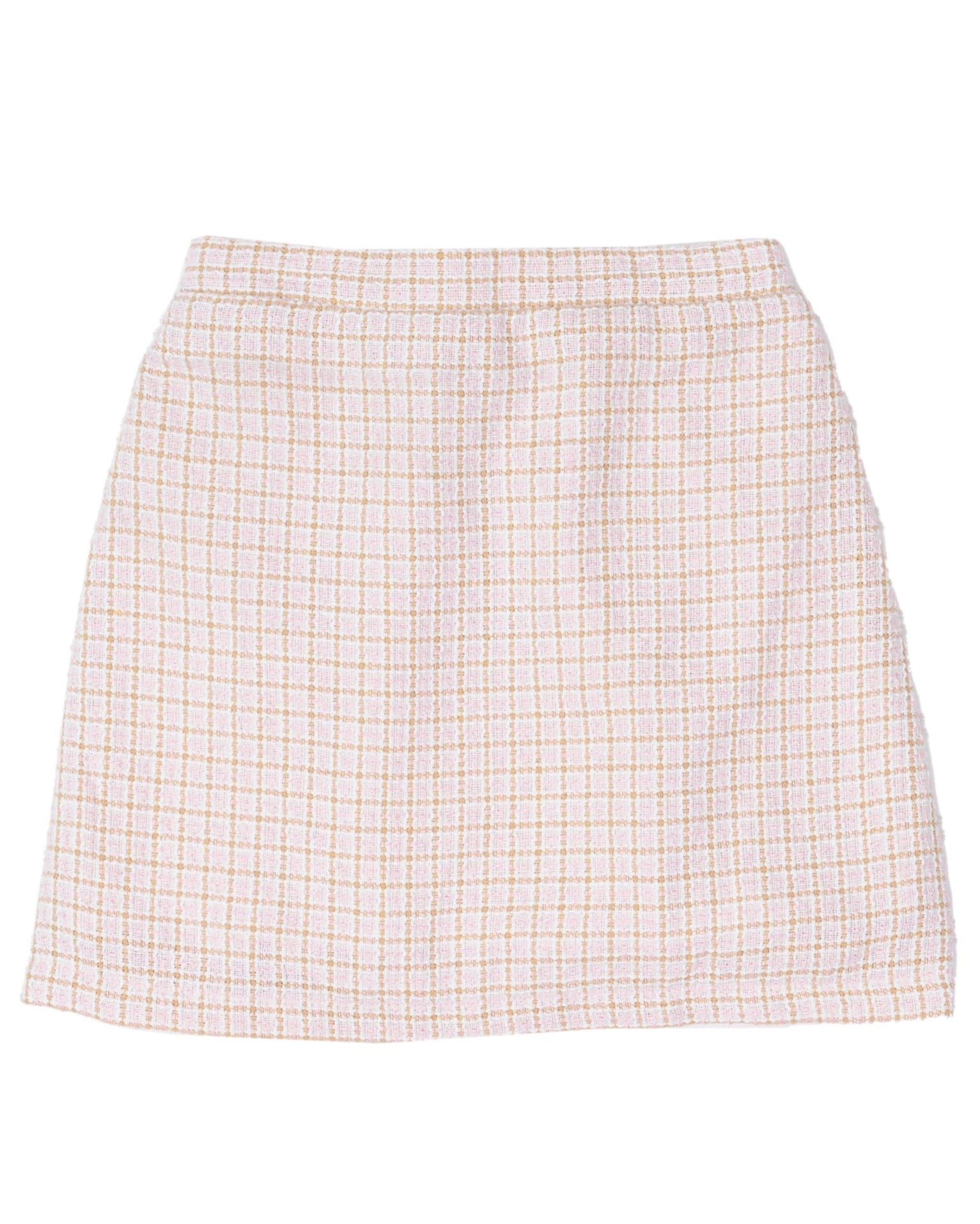 【Grace U】 韓国人気★Bianca Tweed Skirt (XS,S,M) Kimberly Pink Brown Tweed Skirt – The Oaks Apparel Co.