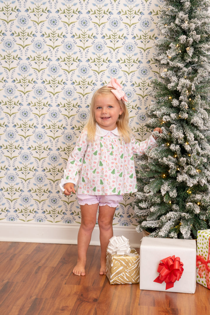 Mary Charlotte Preppy Christmas Bloomer Set