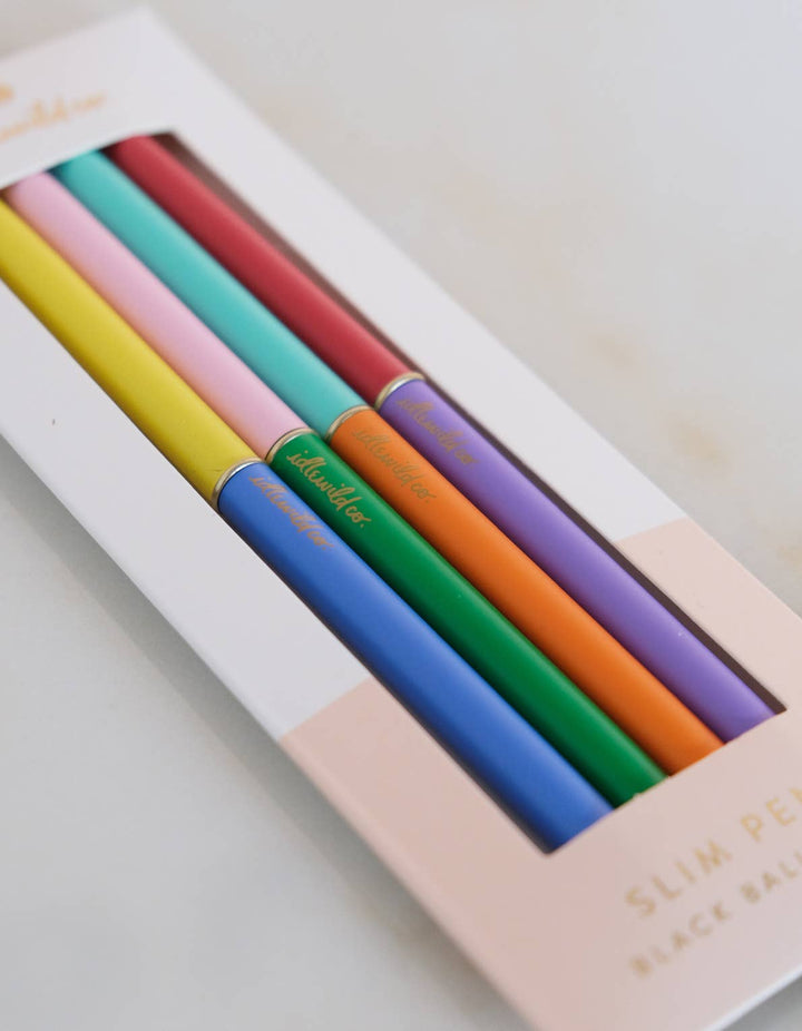 Idlewild Co. - Slim Pens Set of Four | Duo-Tone Classic Rainbow