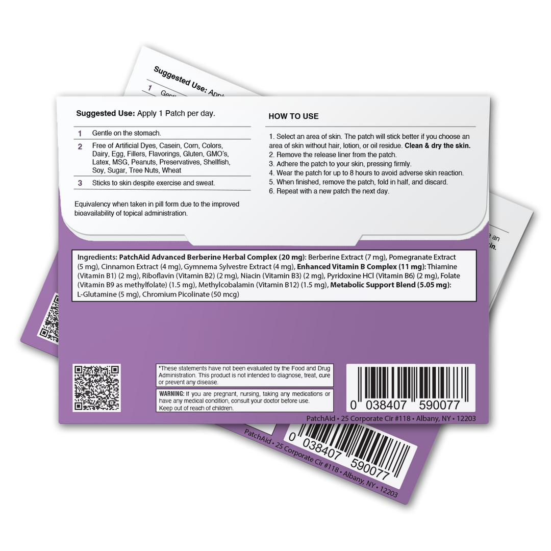 PatchAid - Berberine Patch – GLP-1 Support & Appetite Control: One Patch