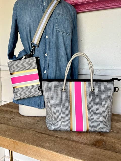 TAYLOR GRAY - The Cathy Mini Neoprene Tote and Wristlet | shoptaylorgray