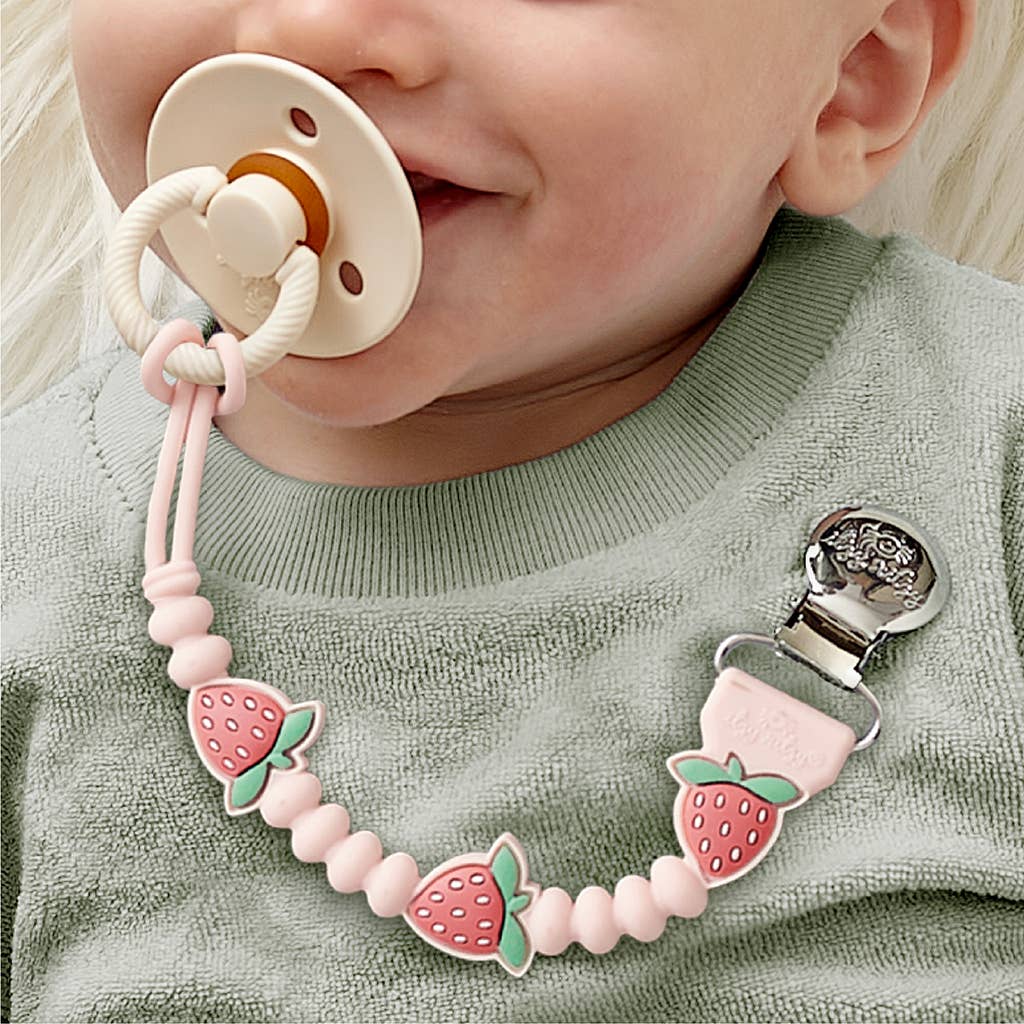 Itzy Ritzy - *NEW OPTIONS* Itzy Paci Strap Plus™: Pink Bows