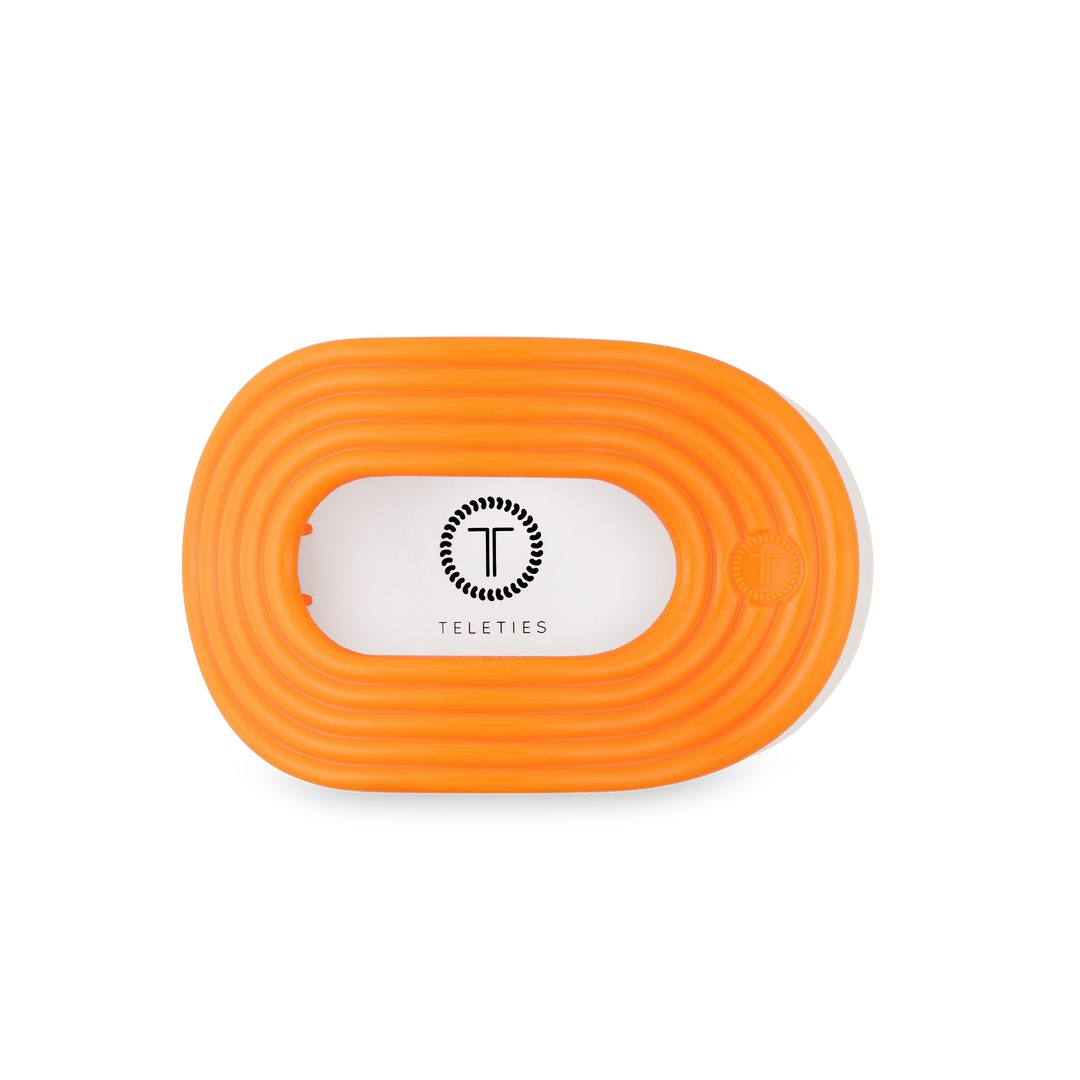 TELETIES - Flat Round Hair Clip | Medium | Day Rave