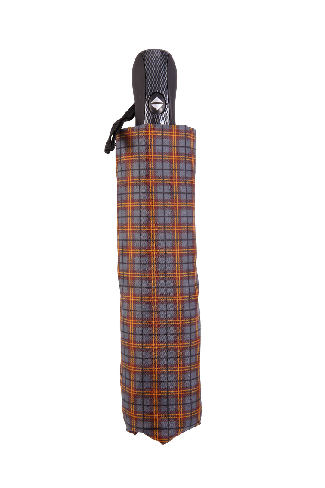 Harvy Canes - Mini Folding Umbrella: Tan Tartan