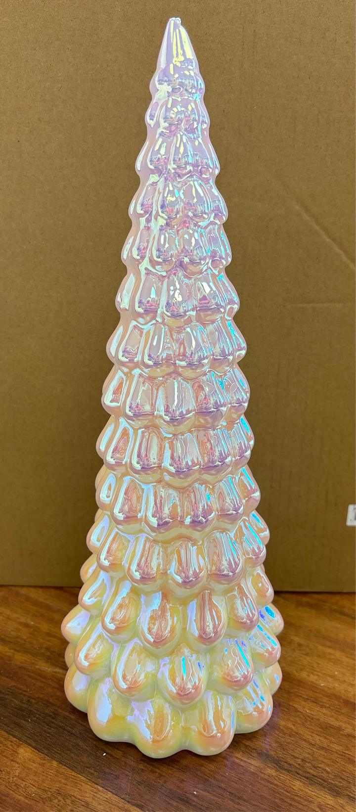 LED White Rainbow Luster Tree