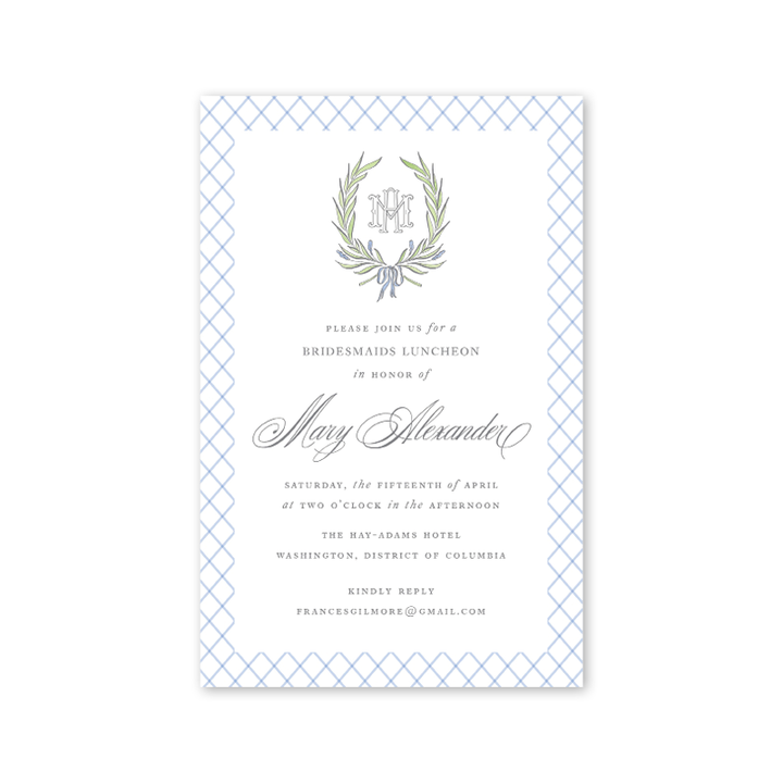 Dogwood Hill - Alexandra Boxed Invitation: Imprintable Invitation Boxed Set of 10 Cards