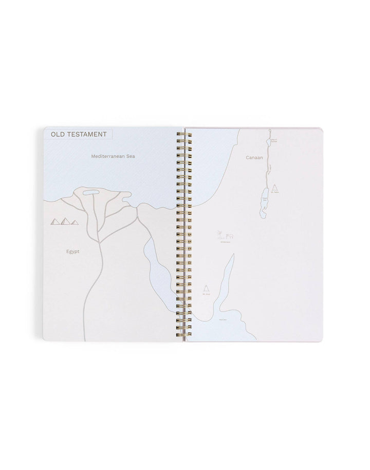 Church Notes Co. - Lilac Church Notes Bible Reference Notebook with Maps