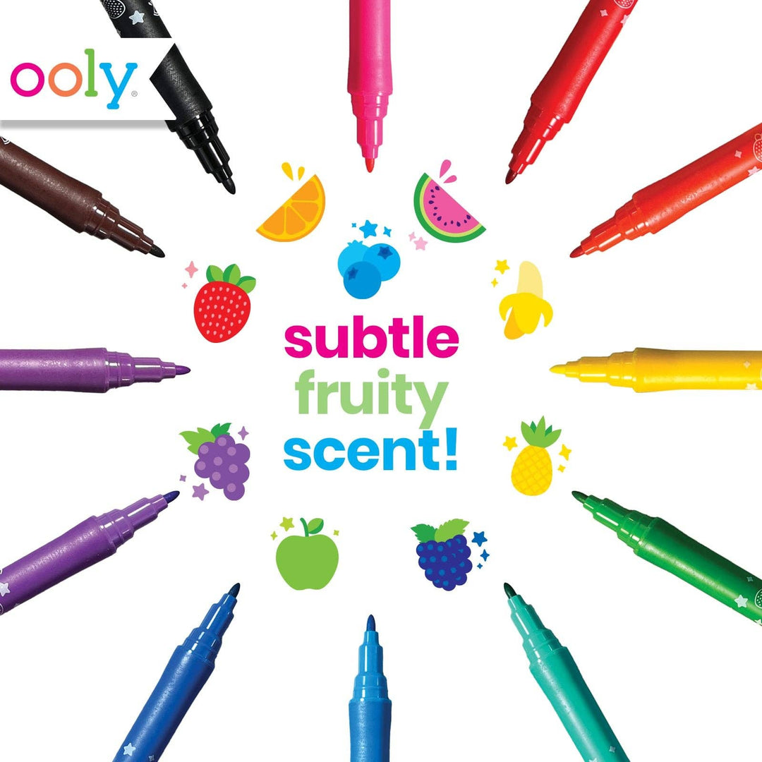 OOLY - Yummy Yummy Fruit Scented Markers - Set of 12