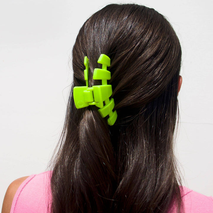TELETIES - Classic Hair Clip | Medium | Summer Brights