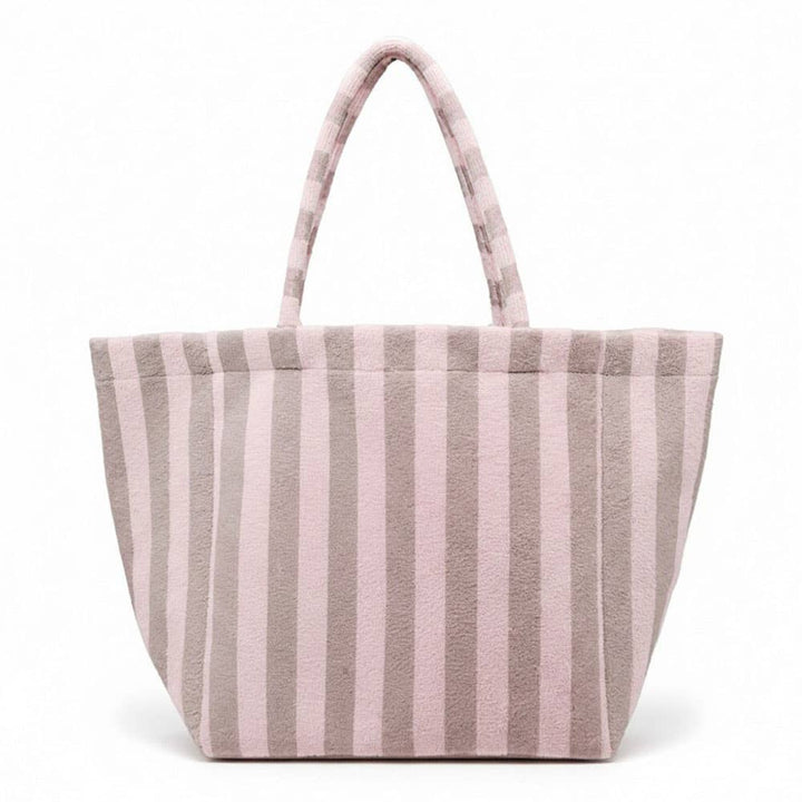 Sensibling Corp. - Striped Terry Tote Bag: Pink&Green